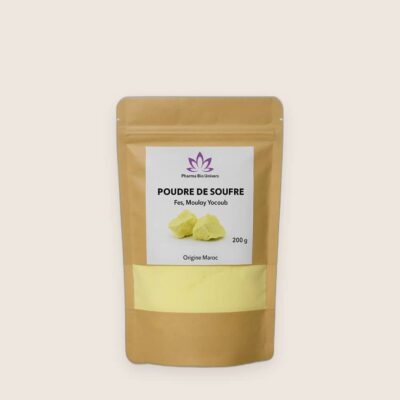 Soufre de Fès Moulay Yacoub – 200g | Soin Purifiant Naturel