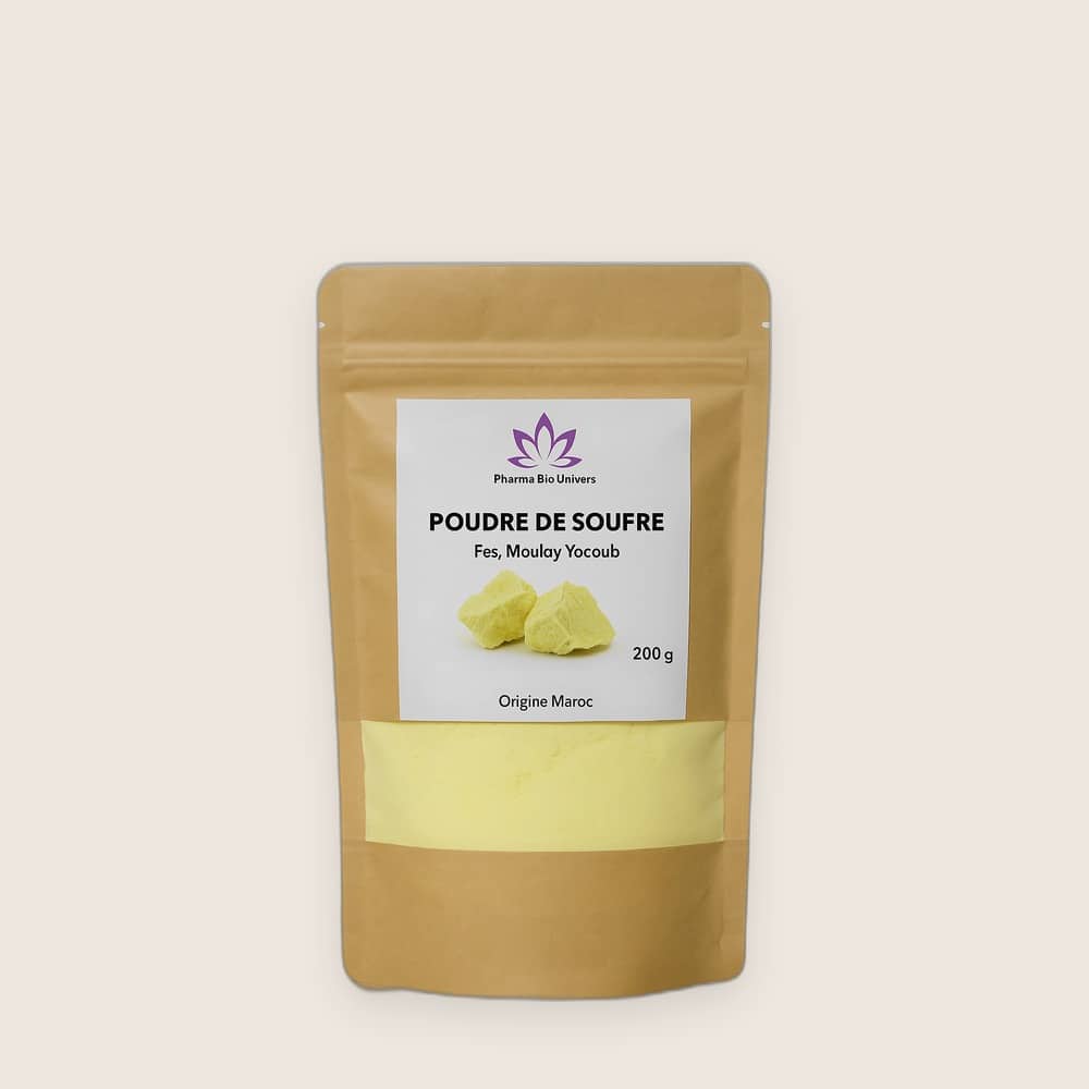 Soufre de Fès Moulay Yacoub – 200g | Soin Purifiant Naturel - fond neutre Soufre de Fès Moulay Yacoub – 200g | Soin Purifiant Naturel