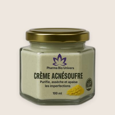 Crème au Soufre – Peau Éclatante & Purifiée Naturellement