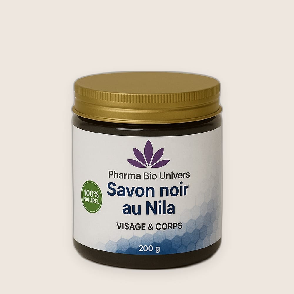 Savon Noir Nila 200g – Exfoliant Naturel & Teint Lumineux - fond neutre Savon Noir Nila 200g – Exfoliant Naturel & Teint Lumineux