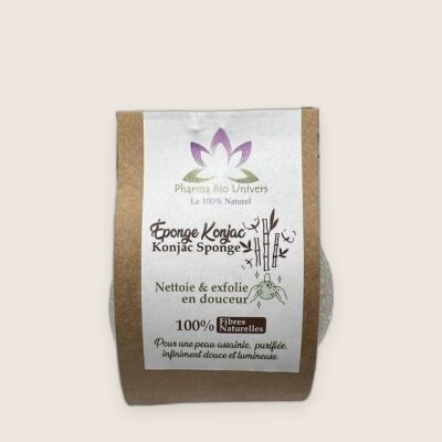 Éponge Konjac 100 % Végétale – Nettoyage Doux & Naturel