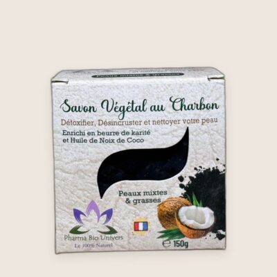 Savon au Charbon Actif – Purifiant & Démaquillant Naturel