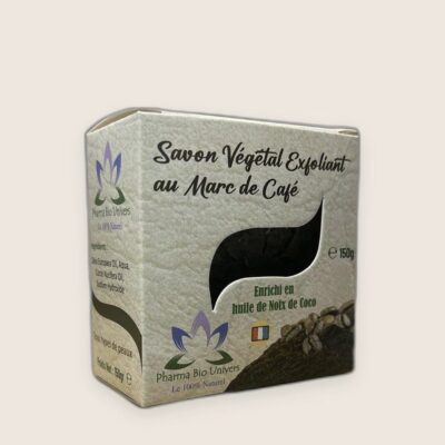 Savon Exfoliant au Marc de Café – Tonus & Peau Lisse 150g
