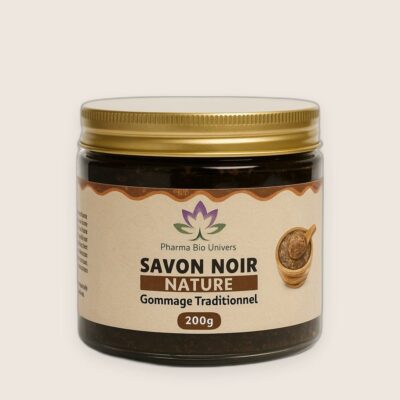Savon Noir Beldi Naturel 200g – Soin Hammam & Peau Douce