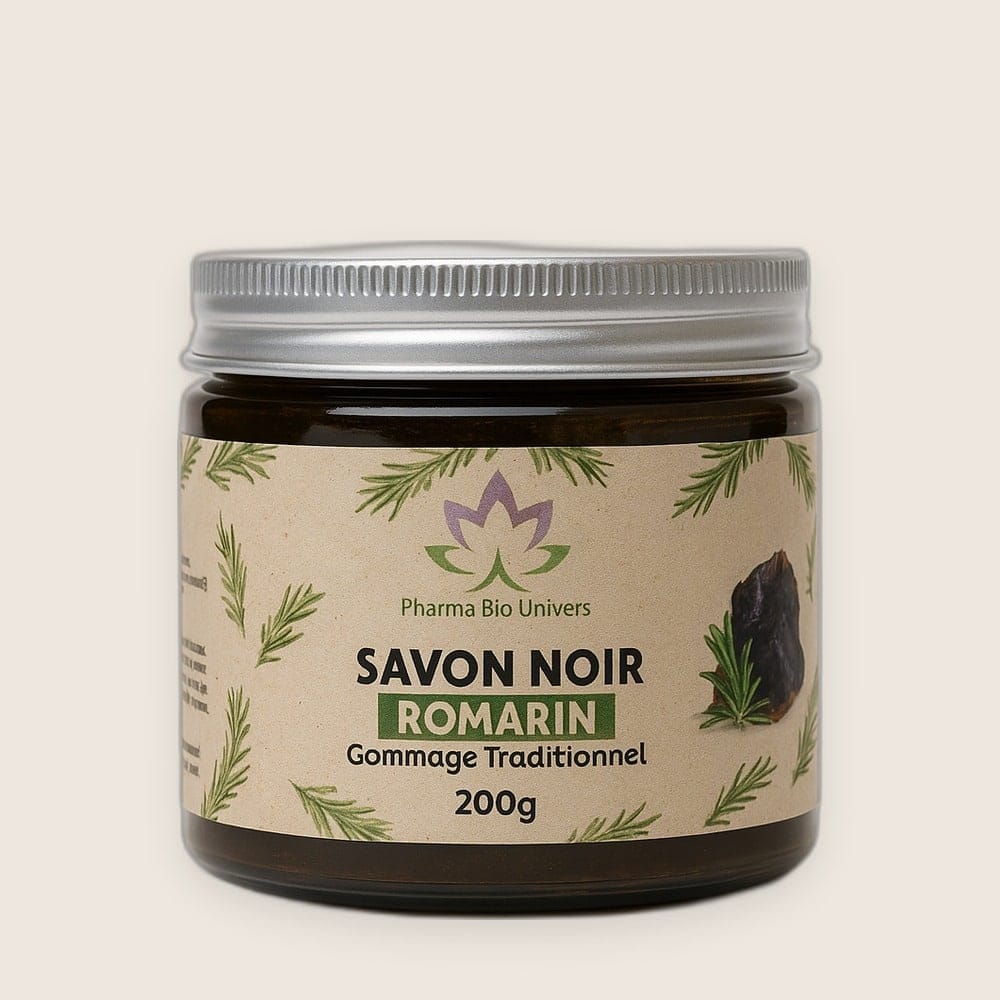 Savon Noir Artisanal au Romarin (Savon Beldi) 200 ml - fond neutre Savon Noir Artisanal au Romarin (Savon Beldi) 200 ml