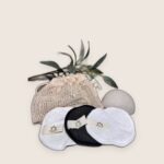 16 Disques Démaquillants Lavables et réutilisables Fibre de Bambou + Eponge Konjac Offerte