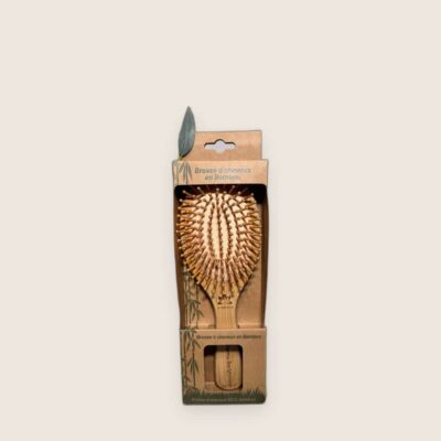 Brosse à Cheveux en Bambou avec Picots Massants : Douceur et Soin Naturel