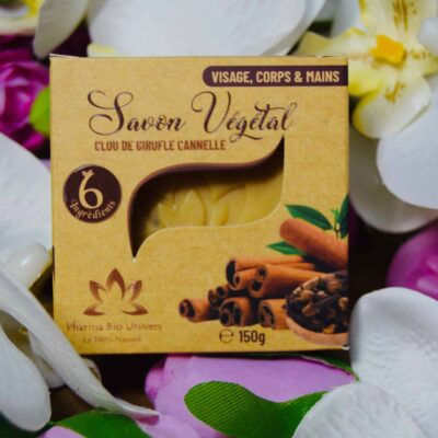 Savon Artisanal au Clou de Girofle et à la Cannelle - Saponification à Froid 150 gr