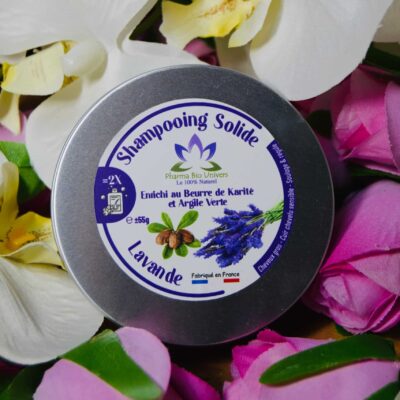 Shampoing Solide Lavande – Soin Naturel Karité & Ghassoul