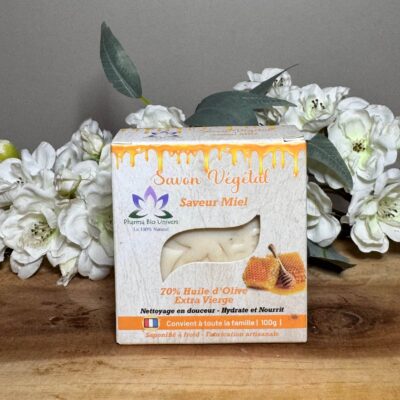 Savon à l’Huile d’Olive 70 % – Naturel & Senteur Miel 100g