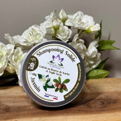 Shampoing Solide Jasmin – Soin Karité & Ghassoul Naturel