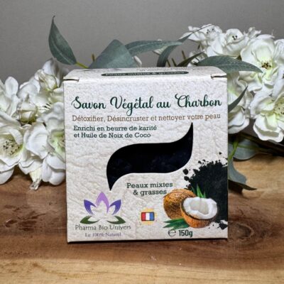 Savon au Charbon Actif – Purifiant & Démaquillant Naturel