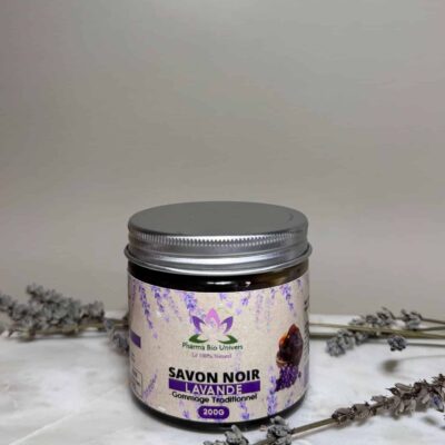 Savon Noir Artisanal à la Lavande (Savon Beldi) 200 ml