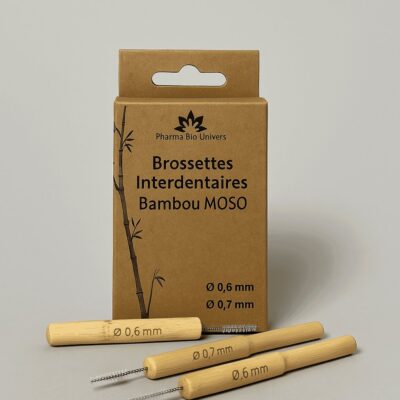 Brossettes Interdentaires en Bambou Moso avec Poils en Nylon de Qualité DuPont