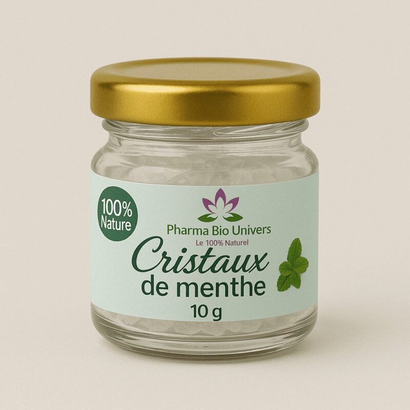 Cristaux de Menthe 10g - Fraîcheur Intense & Bienfaits Revitalisants
