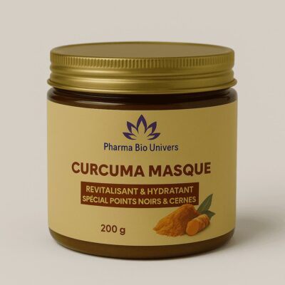 Masque au Curcuma – Anti-Cernes & Anti-Points Noirs Naturel