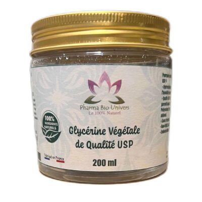 Glycérine Végétale de Qualité USP - 200 ml